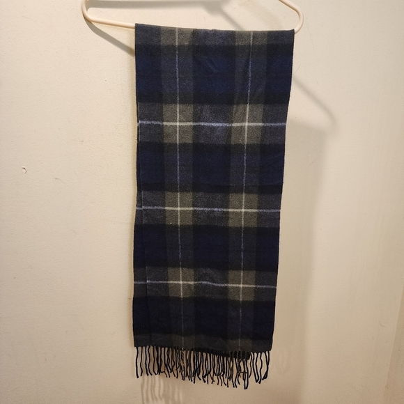 CROFT AND BARROW 100% Cashmere Plaid Unisex Scarf - Picture 2 of 8